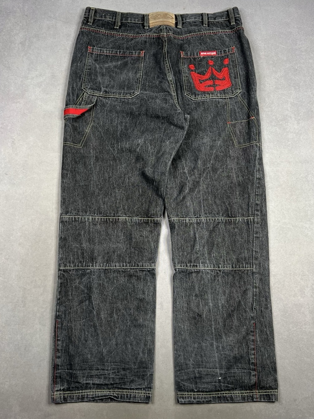 PNB Nation Y2K Baggy Men's Black Relaxed Jeans